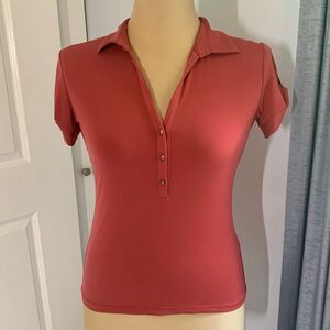 New York & Company Stretch Short Sleeve Top